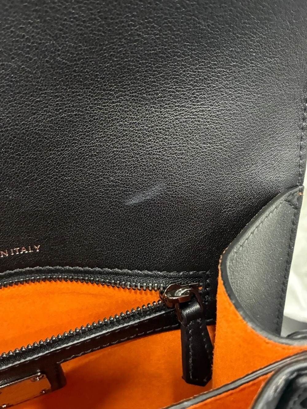 MCM Patricia Studded Leopard Haircalf Crossbody bag- Black Leather-preowned - Picture 7 of 9